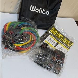 Walito Resistance Band Set Yoga Pilates Abs Exercise Fitness Tube Workout Bands